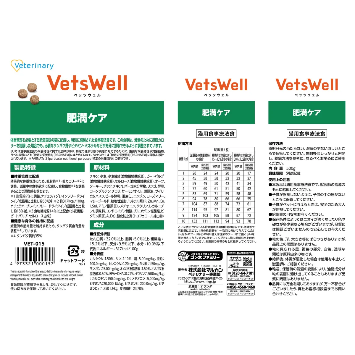 ベッツウェル 猫用食事療法食 肥満ケア