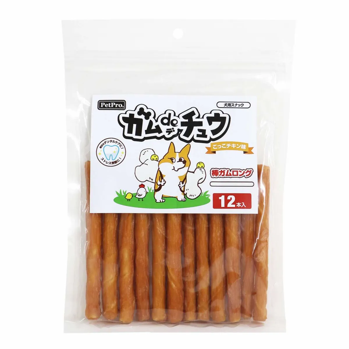 ペットプロ ガムdeチュウ こっこチキン味 プレスガム 10個入
