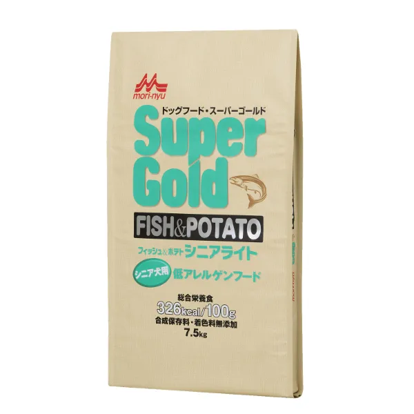 スーパーゴールド フィッシュ&ポテト シニアライト シニア犬用 低アレルゲンフード