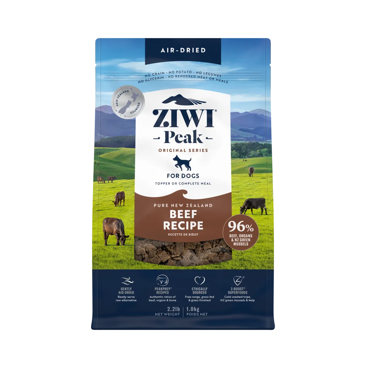 ZiwiPeak エアドライ・ドッグフード ニュージーランド・グラスフェッドビーフ