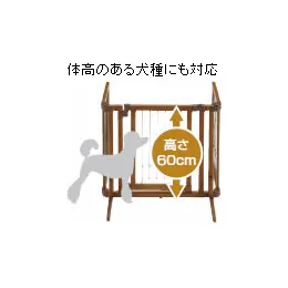 リッチェル ペット用木製おくだけドア付ゲート