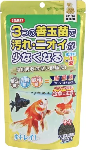 コメット 金魚の主食 3つの善玉菌で汚れ・ニオイが少なくなる 納豆菌配合