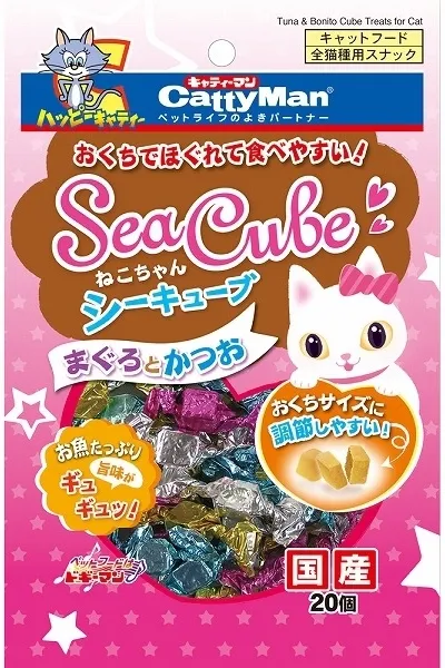 キャティーマン ねこちゃんシーキューブ まぐろとかつお