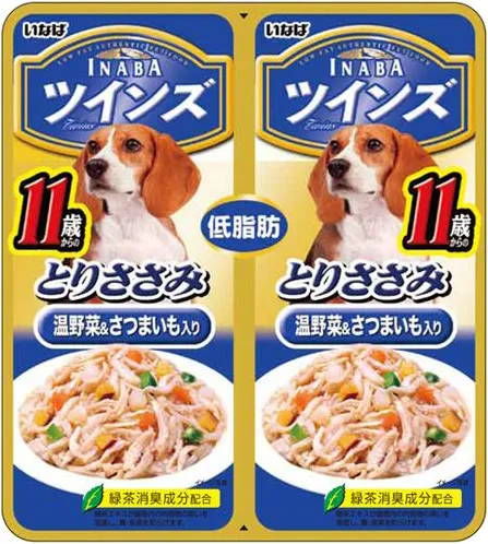 いなば ツインズ 11歳からのとりささみ 温野菜&さつまいも入り