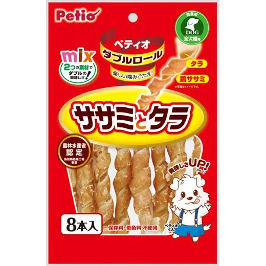 ペティオ ダブルロール ササミとタラ