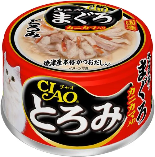 いなば CIAO とろみ ささみ・まぐろ カニカマ入り 80g×24缶