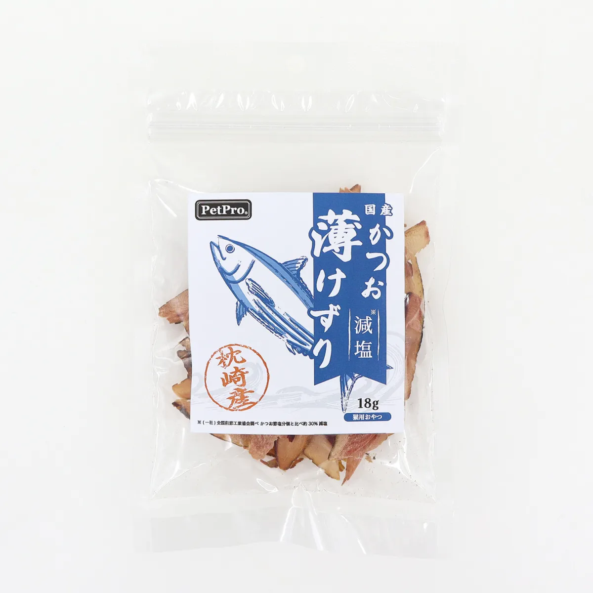 ペットプロ 減塩かつお薄けずり 18g
