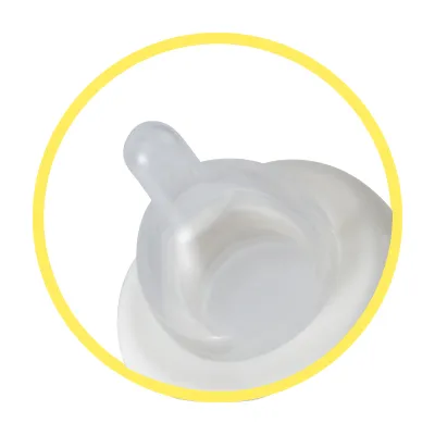 森乳サンワールド 哺乳器 シリコン・ノーマル乳首(スペア付き) 120ml