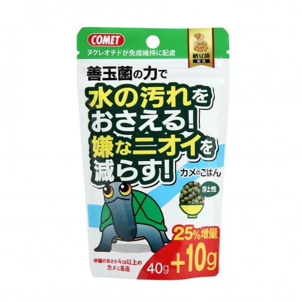 コメット カメのごはん 水の汚れをおさえる! 嫌なニオイを減らす! 納豆菌配合 40g