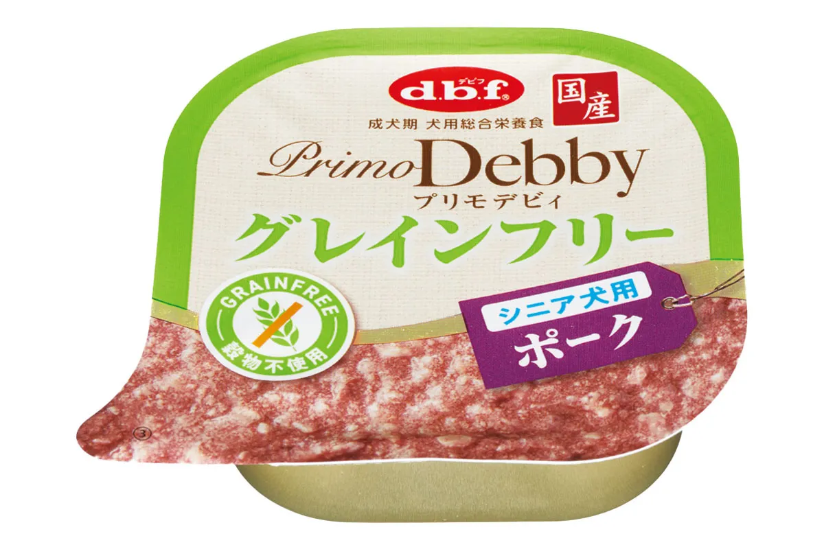 プリモデビィ グレインフリー シニア犬用 ポーク 95g