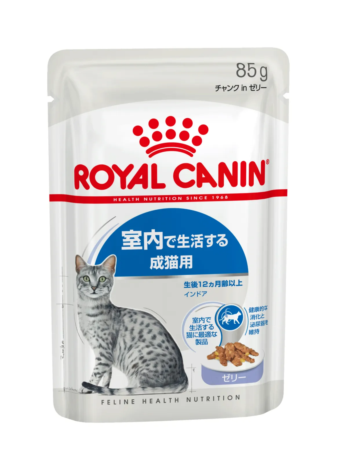 ロイヤルカナン インドア 室内で生活する成猫用 ゼリー パウチ | UG