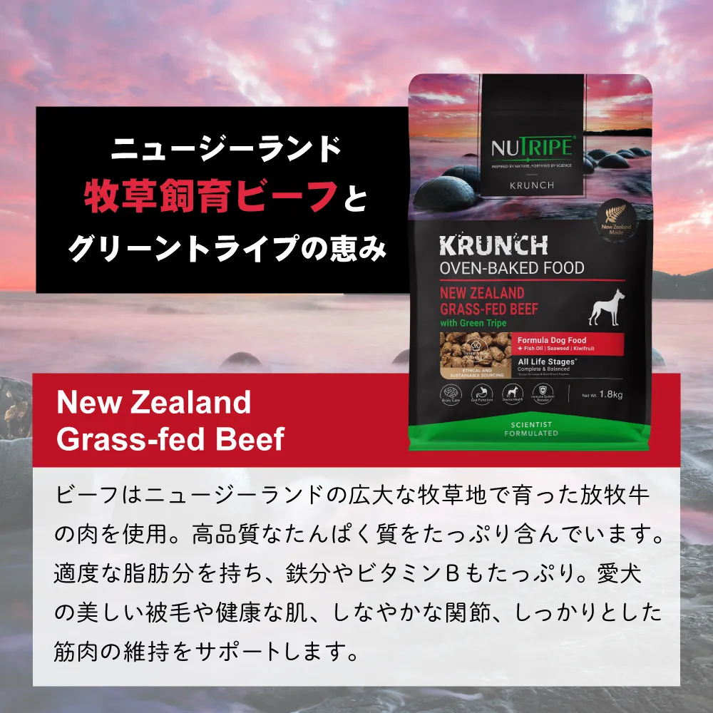 ニュートライプ クランチ オーブンベークド ビーフwithグリーントライプ 30g