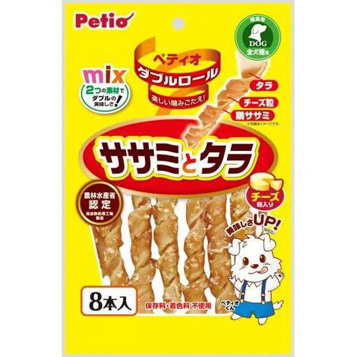 ペティオ ダブルロール ササミとタラ チーズ入