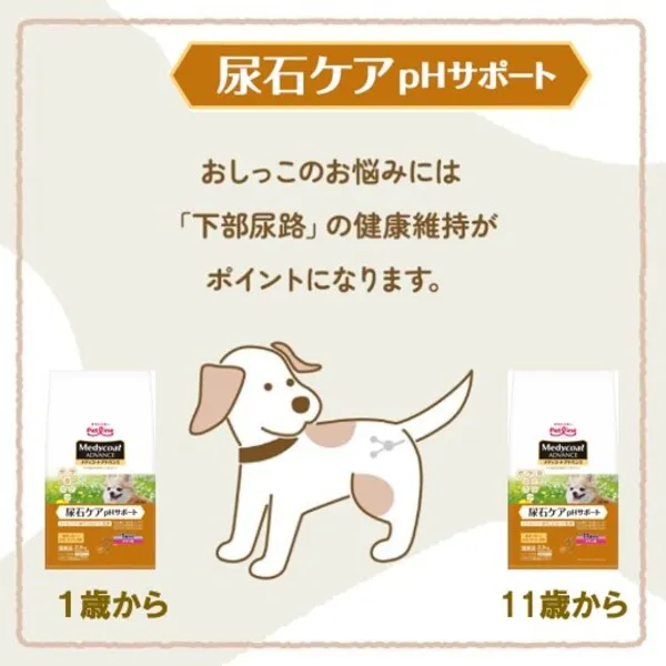 メディコートアドバンス 尿石ケア pHサポート 1歳から チキン味