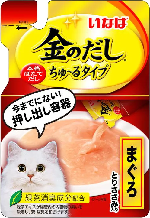 いなば 金のだしちゅーるタイプ まぐろ とりささみ入り