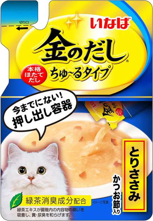 いなば 金のだしちゅーるタイプ とりささみ かつお節入り