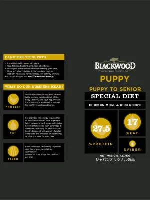 ブラックウッド パピー チキン 全犬種 離乳後-老齢期