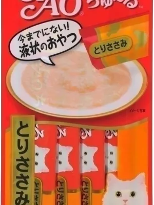 商品 いなば CIAO ちゅ〜る とりささみ 14g×4本 画像