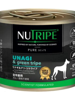 ニュートライプ ピュア ウナギ&グリーントライプ 185g×24缶