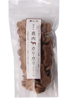 商品 北の極 鹿肉カリカリトリーツ 80g 画像