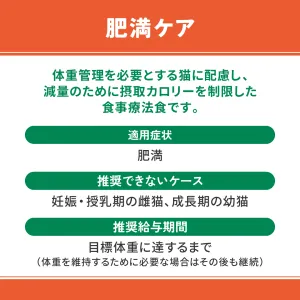 ベッツウェル 猫用食事療法食 肥満ケア
