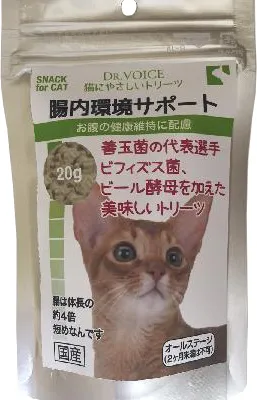 商品 ヴォイス 猫にやさしいトリーツ 腸内環境サポート 20g 画像