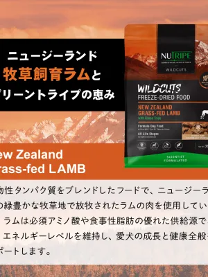 ニュートライプ ワイルドカット フリーズドライ ラムwithグリーントライプ 15g