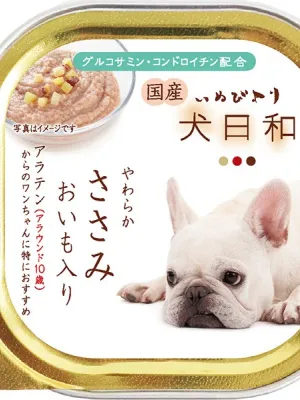 商品 犬日和トレイ アラテン やわらかささみ おいも入り 100g×3 画像