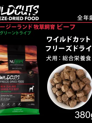 ニュートライプ ワイルドカット フリーズドライ ビーフwithグリーントライプ 15g