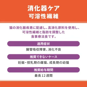 ベッツウェル 猫用食事療法食 消化器ケア 可溶性繊維