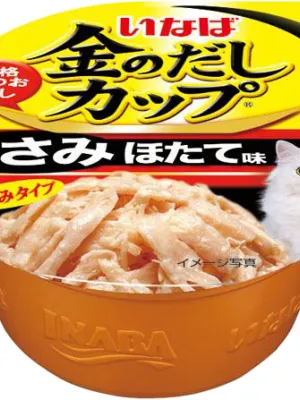 商品 いなば 金のだしカップ ささみ ほたて味 画像