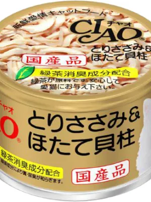いなば CIAO ホワイティ とりささみ&ほたて貝柱 85g×24缶