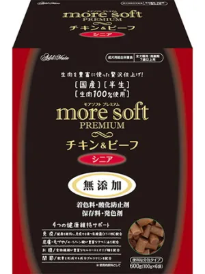 商品 モアソフトプレミアム チキン&ビーフ シニア 画像