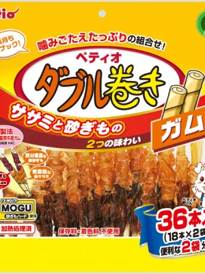 ペティオ ササミ+チキンガムMOGU 砂ぎもハード ダブル巻き ガム