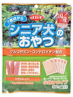 商品 デビフ シニア犬のおやつ グルコサミン・コンドロイチン配合 ササミ&レバー 画像