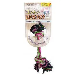 ペットプロ ナチュラルコットンロープTOY レインボー