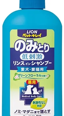 商品 ペットキレイ 薬用 のみとりリンスインシャンプー 愛犬・愛猫用 グリーンフローラルの香り 画像