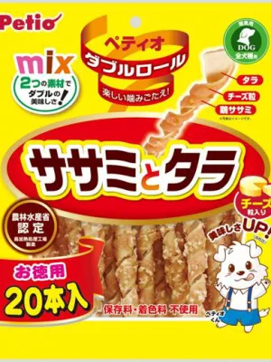 ペティオ ダブルロール ササミとタラ チーズ入