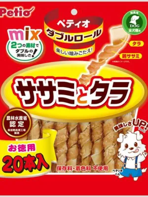 ペティオ ダブルロール ササミとタラ