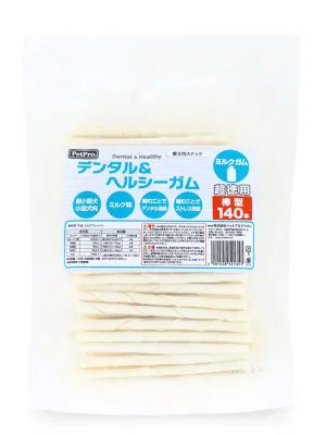 ペットプロ デンタルヘルシーガム ミルクガム棒型 超徳用140本