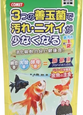 コメット 金魚の主食 3つの善玉菌で汚れ・ニオイが少なくなる 納豆菌配合
