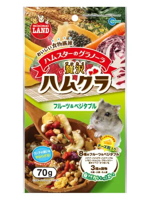 商品 マルカン 贅沢ハムグラ フルーツ&ベジタブル 70g 画像