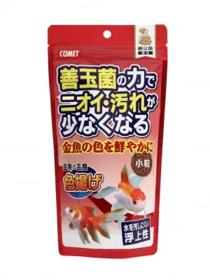 コメット 金魚の主食 善玉菌の力でニオイ・汚れが少なくなる 納豆菌配合 色揚げ 小粒 180g