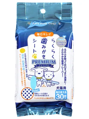 スーパーキャット らくらく歯みがきシート 30枚入