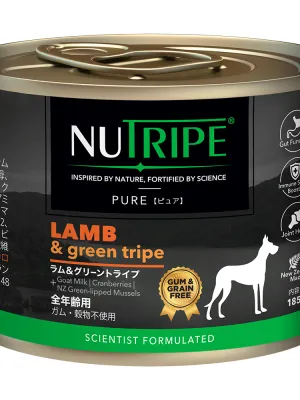 ニュートライプ ピュア ラム&グリーントライプ 185g×24缶