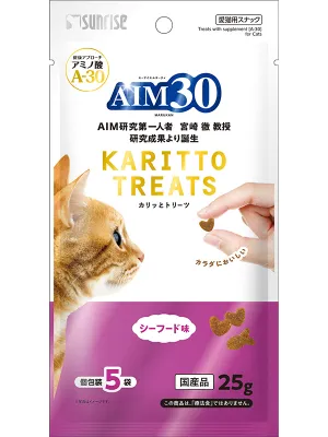 商品 サンライズ AIM30 カリッとトリーツ シーフード味 5g×5袋 画像