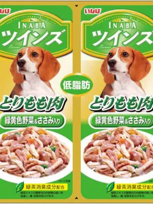 いなば ツインズ とりもも肉 緑黄色野菜&ささみ入り