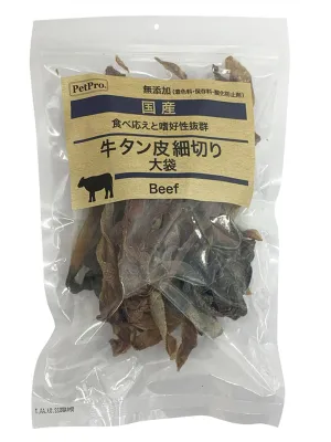 商品 ペットプロ 国産おやつ 無添加 牛タン皮 細切り 画像