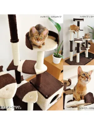 アドメイト 猫のおあそびポール お魚ファミリー