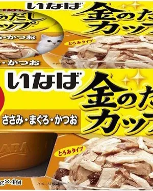 いなば 金のだしカップ ささみ・まぐろ・かつお